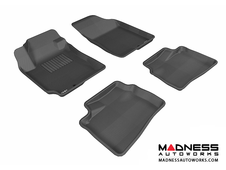 Hyundai Elantra Sedan Floor Mats (Set of 3) - Black by 3D MAXpider